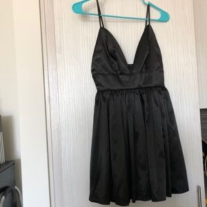 Sheinside black empire waist dress